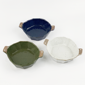 해나온 소화 15각 메인볼 찜 그릇(3color)
