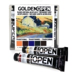 골덴(GOLDEN) 오픈 아크릴물감 22ml 6색세트(traditional)